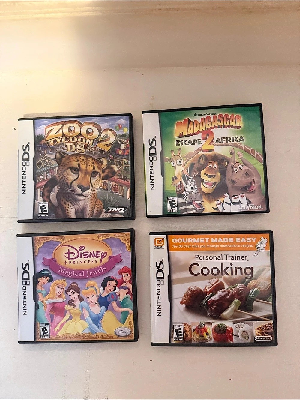 Nintendo Zoo Tycoon 2 DS Game Lot games for kids Madagascar Disney Princess